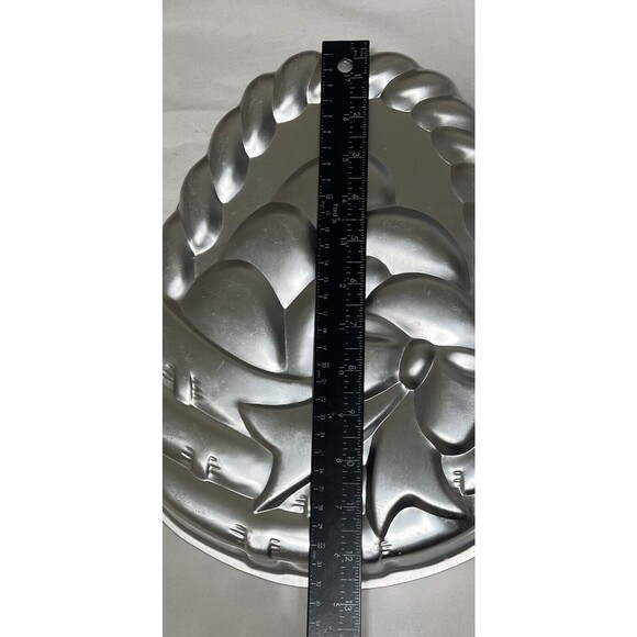 Vintage Wilton Easter Egg Basket #502-1727 Cake Pan 1980 Aluminum Spring - X - Picture 4 of 8